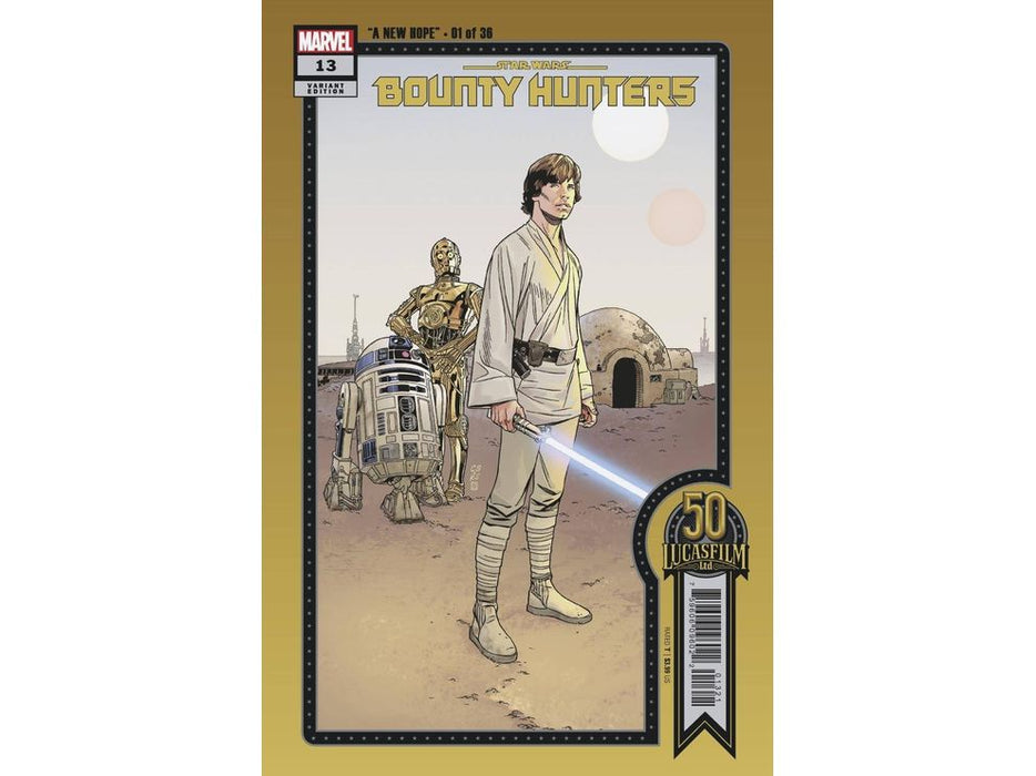 Comic Books Marvel Comics - Star Wars Bounty Hunters 013 - Sprouse Lucasfilm 50th Anniversary Variant Edition - Cardboard Memories Inc.