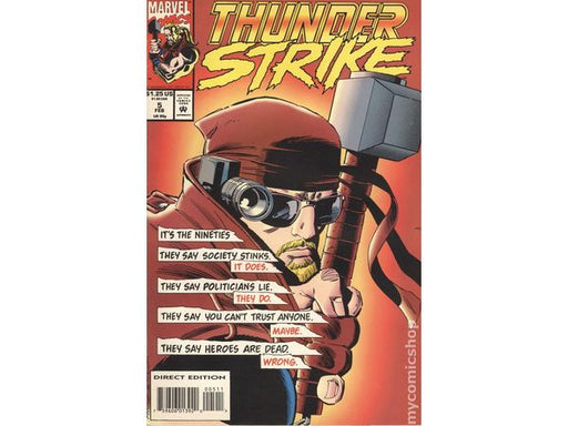 Comic Books Marvel Comics - Thunderstrike (1993-1995 1st Series) 005 (Cond. VF-) - 8201 - Cardboard Memories Inc.