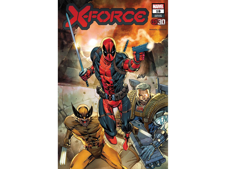 Comic Books, Hardcovers & Trade Paperbacks Marvel Comics - X-Force 018 - Liefeld Deadpool 30th Variant Edition - Cardboard Memories Inc.