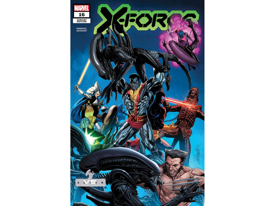 Comic Books, Hardcovers & Trade Paperbacks Marvel Comics - X-Force 016 - Larroca Marvel Vs Alien Variant Edition - 5502 - Cardboard Memories Inc.