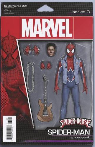 Comic Books Marvel Comics - Spider-Verse (2019) 001 - Cover C Christopher Action Figure Variant Edition (Cond. FN+) - 1153 - Cardboard Memories Inc.