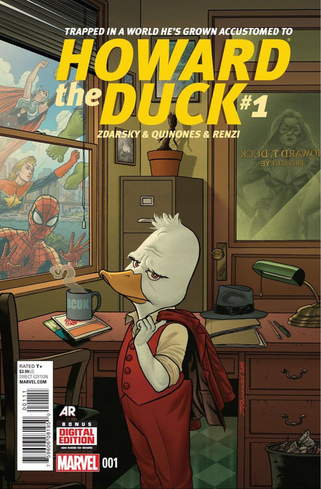 Comic Books Marvel Comics - Howard The Duck (2015 4th Series) 001 (Cond. FN+) - 1269 - Cardboard Memories Inc.