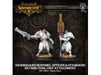 Collectible Miniature Games Privateer Press - Warmachine - Retribution of Scyrah - Dawnguard Sentinel Officer and Standard Bearer - PIP 35028 - Cardboard Memories Inc.