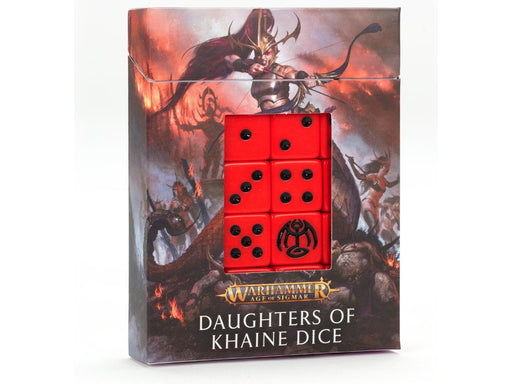 Collectible Miniature Games Games Workshop - Warhammer Age of Sigmar - Daughters of Khaine - Dice Set - 85-23 - Cardboard Memories Inc.