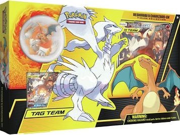 Trading Card Games Pokemon - Reshiram and Charizard-GX - Figure Collection Box - Cardboard Memories Inc.