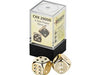 Dice Chessex Dice - Gold Plated - Set of 2 D6 - CHX 29006 - Cardboard Memories Inc.