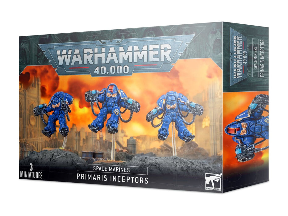 Collectible Miniature Games Games Workshop - Warhammer 40K - Space Marines - Primaris Inceptors - 48-79 - Cardboard Memories Inc.