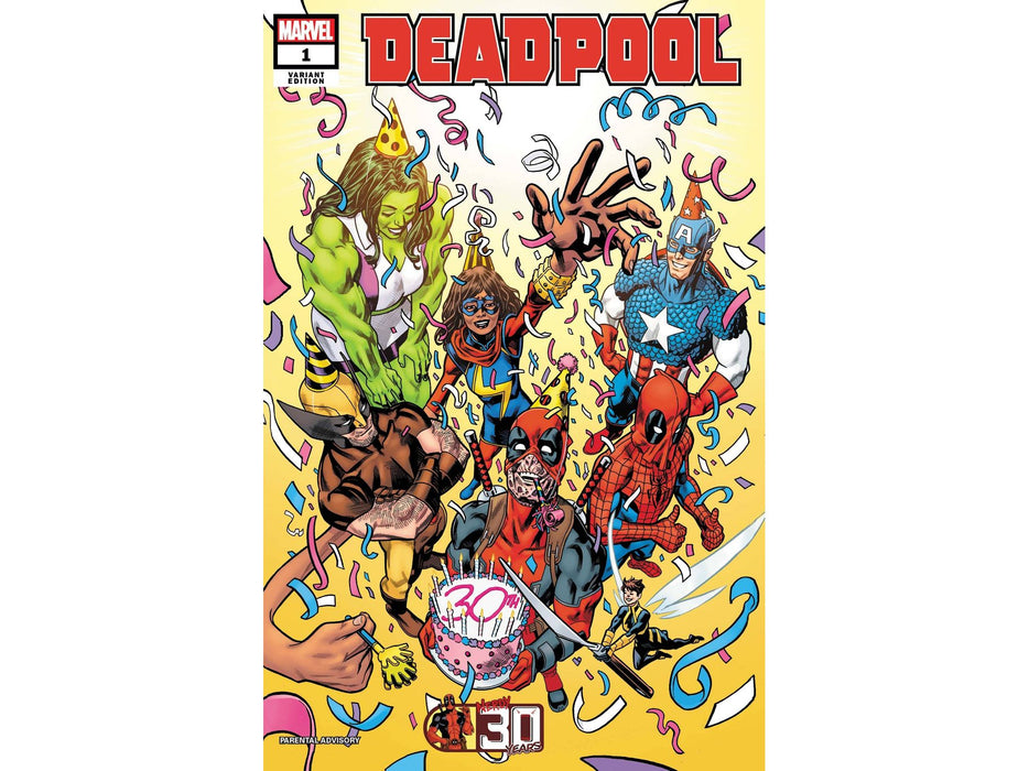 Comic Books Marvel Comics - Deadpool Nerdy 30 001 - Hawthorne Variant Edition - Cardboard Memories Inc.