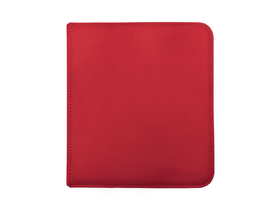 Supplies Ultra Pro - 12 Pocket Pro Zipper Binder - Red - Cardboard Memories Inc.