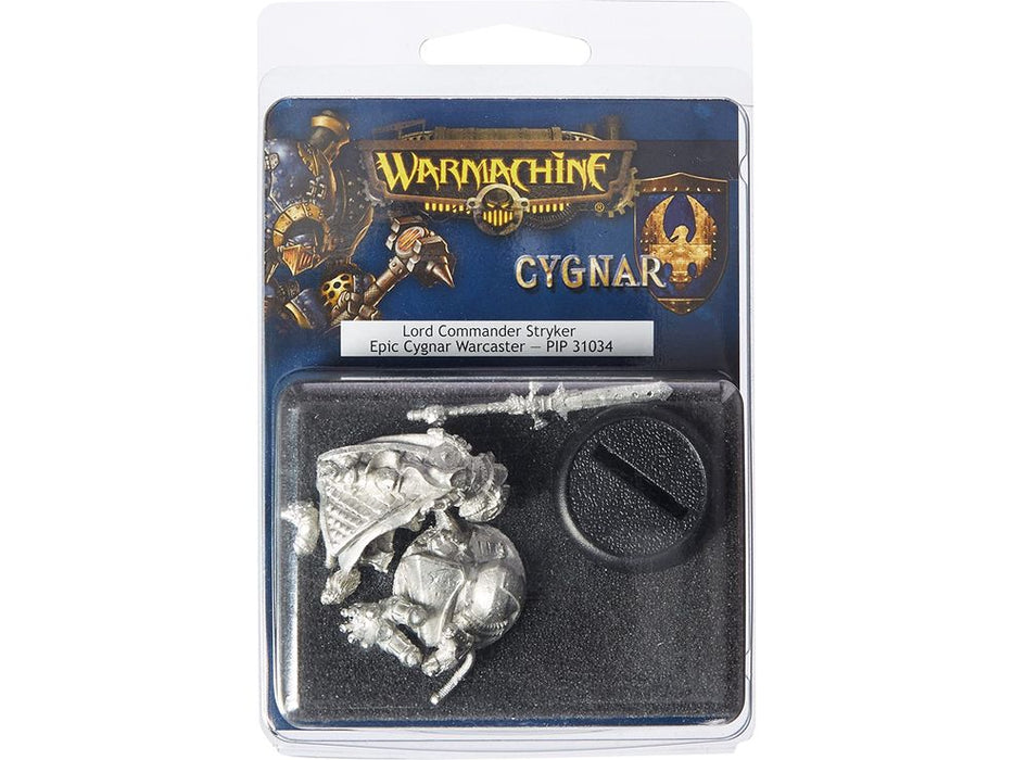 Collectible Miniature Games Privateer Press - Warmachine - Cygnar -Epic Lord Commander Stryker Warcaster - PIP 31034 - Cardboard Memories Inc.