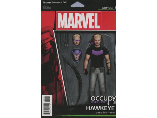 Comic Books Marvel Comics - Occupy Avengers 001 - Action Figure Variant - 0187 - Cardboard Memories Inc.