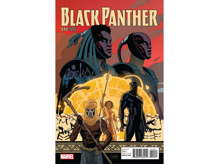 Comic Books Marvel Comics - Black Panther (2016 5th Series) 010 - Connecting Variant Edition (Cond. FN) - 1472 - Cardboard Memories Inc.