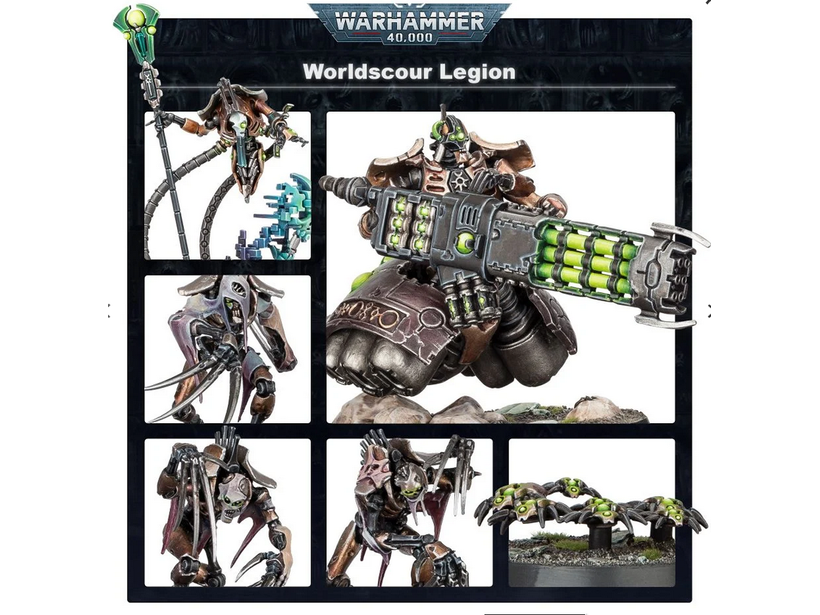 Collectible Miniature Games Games Workshop - Warhammer 40K - Necrons - Battleforce - Worldscour Legion - 49-35 - Cardboard Memories Inc.