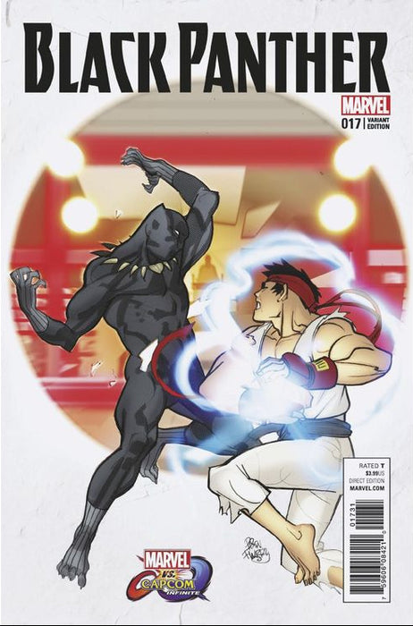 Comic Books Marvel Comics - Black Panther (2016 5th Series) 017 - Marvel vs. Capcom Variant Edition (Cond. FN) - 1486 - Cardboard Memories Inc.