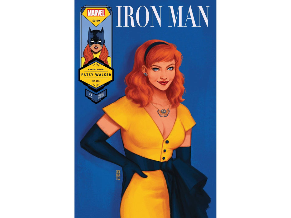 Comic Books Marvel Comics - Iron Man 007 - Bartel Hellcat Womens History Month Variant Edition - Cardboard Memories Inc.