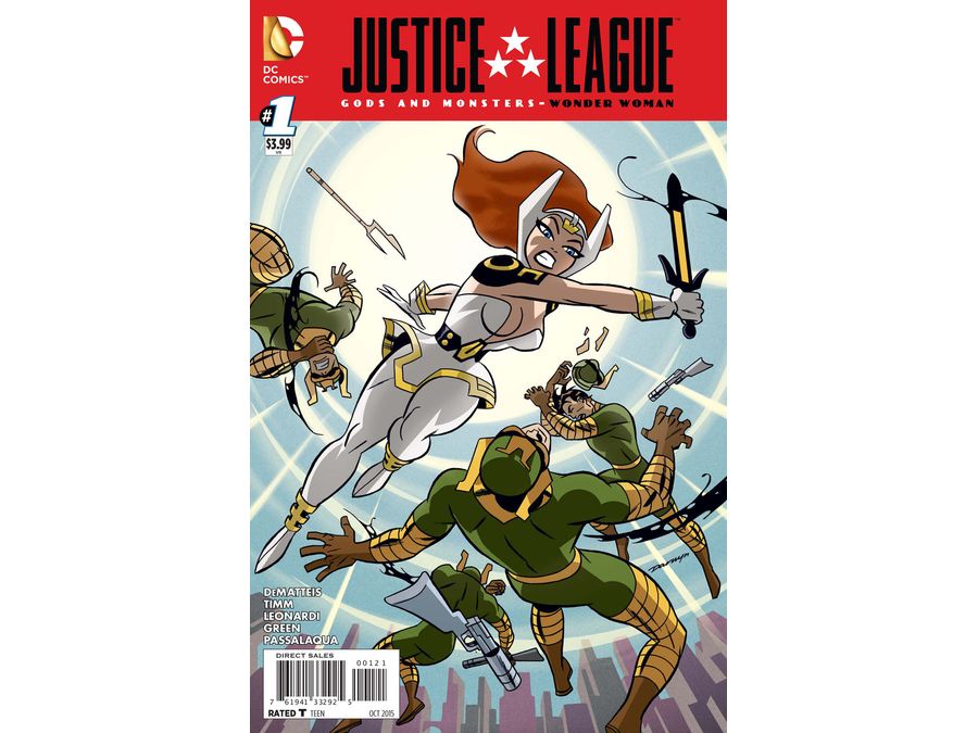 Comic Books DC Comics - Justice League Gods and Monsters: Wonder Woman (2015) 001 - Cover B Variant Edition (Cond. FN+) - 0273 - Cardboard Memories Inc.