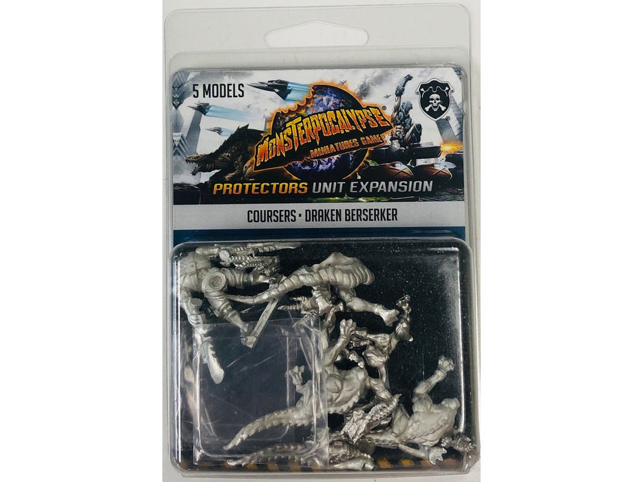 Collectible Miniature Games Privateer Press - Monsterpocalypse - Protectors Unit Expansion - Coursers Draken Berserker - PIP 51103 - Cardboard Memories Inc.