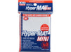 Supplies KMC Card Barrier - Small Size - Hyper Mat Mini White - Cardboard Memories Inc.