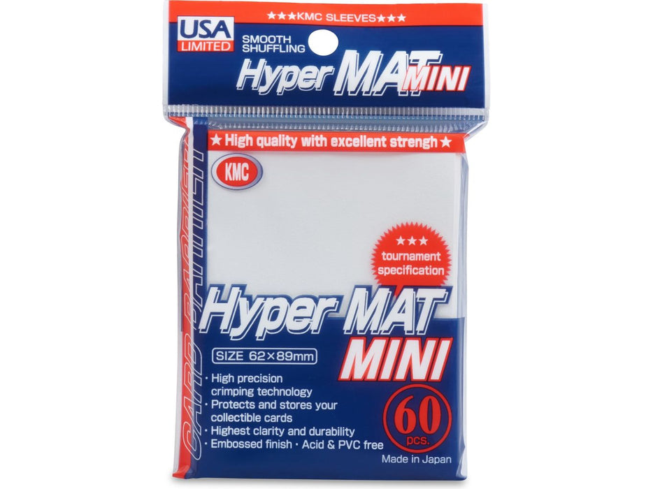 Supplies KMC Card Barrier - Small Size - Hyper Mat Mini White - Cardboard Memories Inc.