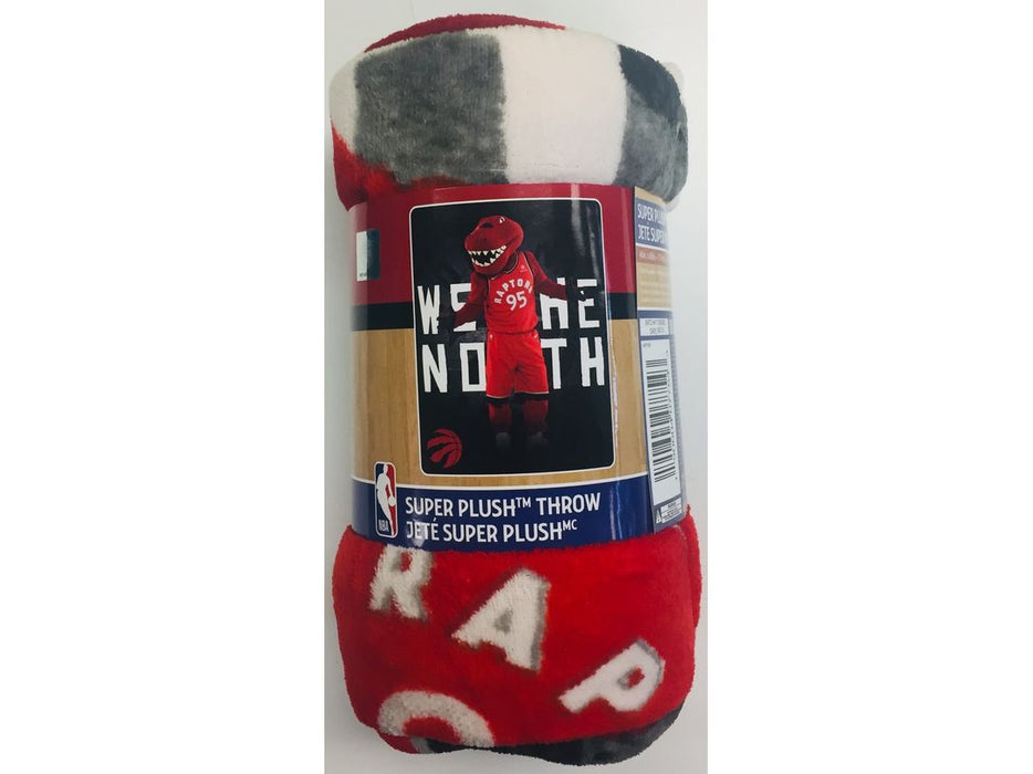 Supplies Northwest - Super Plush Throw Blanket - Toronto Raptors Mascot - Raptor - Cardboard Memories Inc.