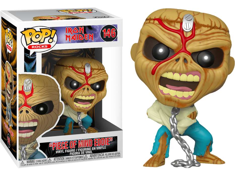 Action Figures and Toys POP! - Music - Iron Maiden - "Piece of Mind Eddie" - Cardboard Memories Inc.