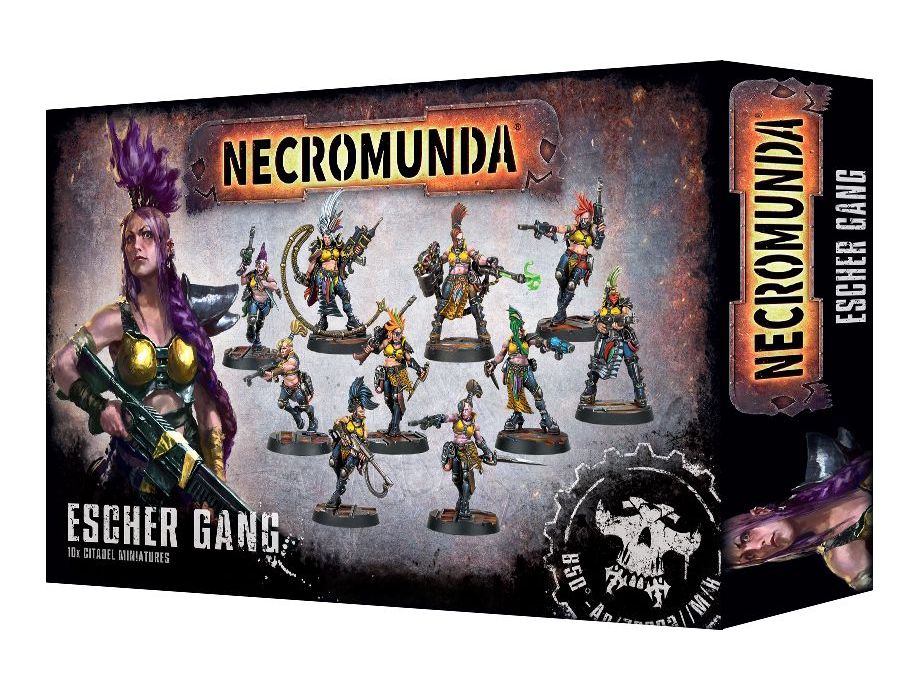 Collectible Miniature Games Games Workshop - Necromunda - Escher Gang - 300-11 - Cardboard Memories Inc.