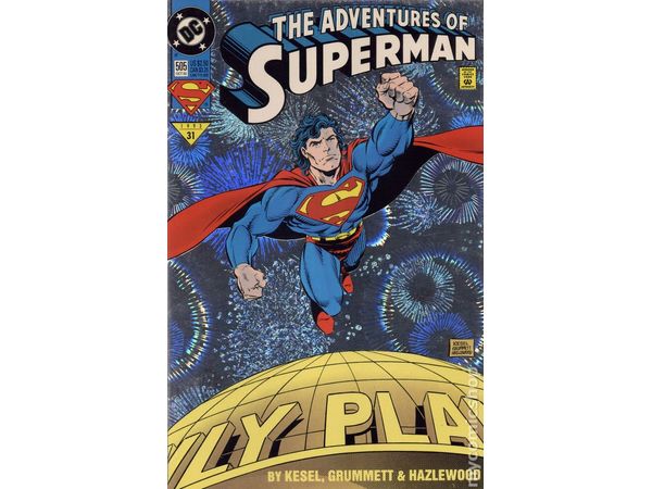 Comic Books DC Comics - Adventures of Superman (1987) 505 - Holofoil Cover (Cond. VF-) - 11704 - Cardboard Memories Inc.