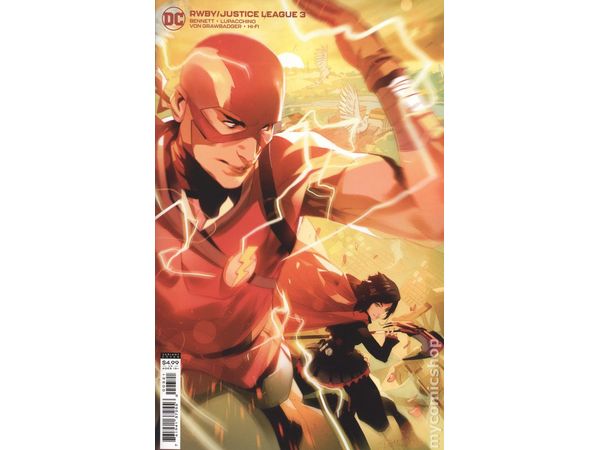 Comic Books DC Comics - Rwby Justice League 003 - Simone Di Meo Card Stock Variant Edition (Cond. VF-) - 11471 - Cardboard Memories Inc.