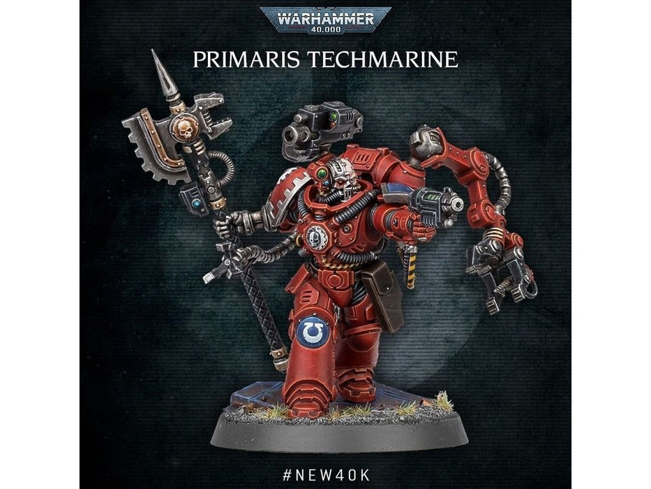 Collectible Miniature Games Games Workshop - Warhammer 40K - Space Marines - Primaris Techmarine - 48-39 - Cardboard Memories Inc.