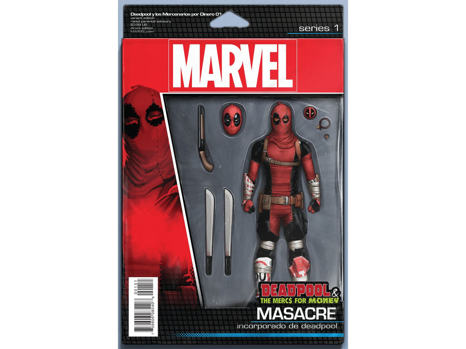 Comic Books Marvel Comics - Deadpool and the Mercs for Money 01 - Action Figure Cover - 3591 - Cardboard Memories Inc.