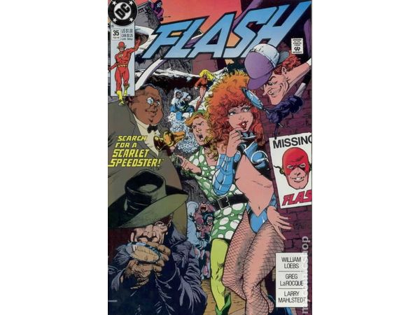 Comic Books DC Comics - Flash (1987 2nd Series) 035 (Cond. FN/VF) - 15450 - Cardboard Memories Inc.