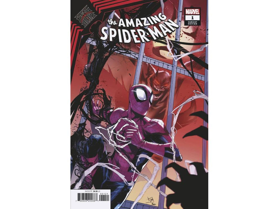 Comic Books Marvel Comics - King in Black - Spider-Man 001 - Vincentini Variant Edition - Cardboard Memories Inc.