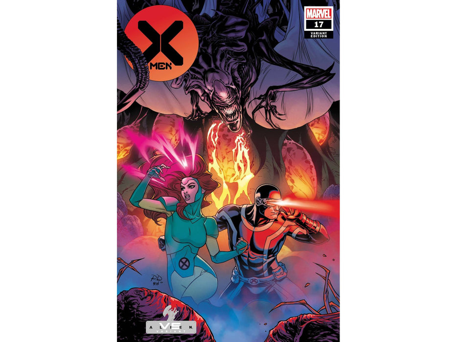 Comic Books Marvel Comics - X-Men 017 - Dauterman Marvel vs Alien Variant Edition (Cond. VF-) - 10758 - Cardboard Memories Inc.