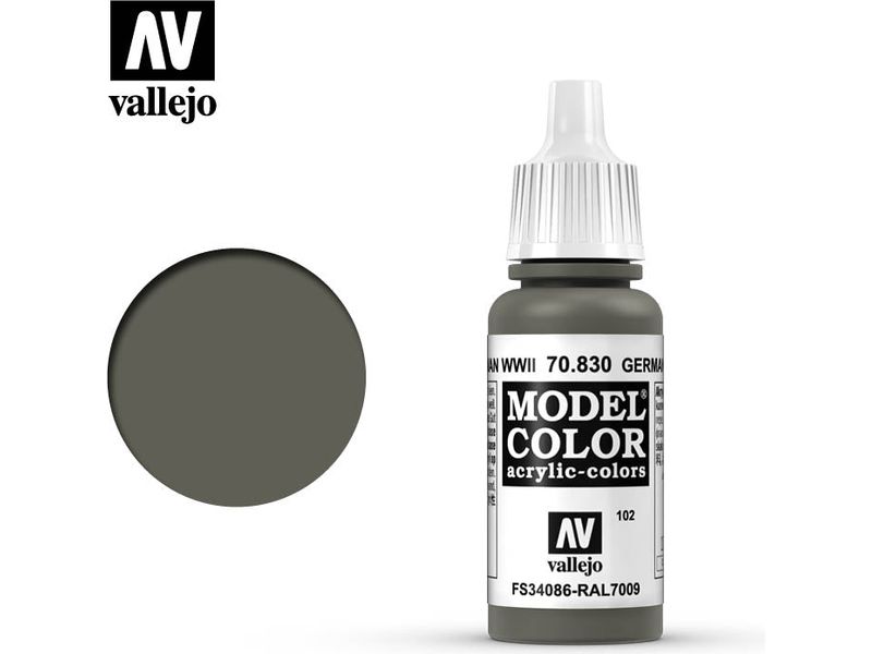 Paints and Paint Accessories Acrylicos Vallejo - German Fieldgrey WWII - 70 830 - Cardboard Memories Inc.