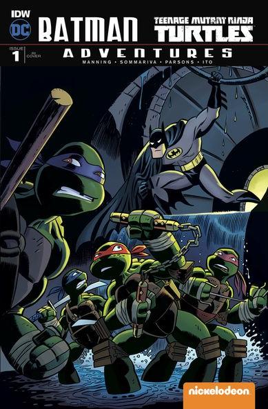 Comic Books IDW - Batman TMNT Adventures (2016) 001 - Retailer Incentive Cover Variant Edition (Cond. FN) - 1066 - Cardboard Memories Inc.