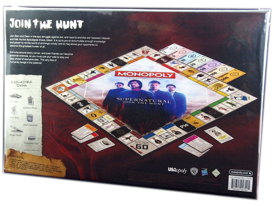 Board Games Usaopoly - Monopoly - Supernatural - Cardboard Memories Inc.