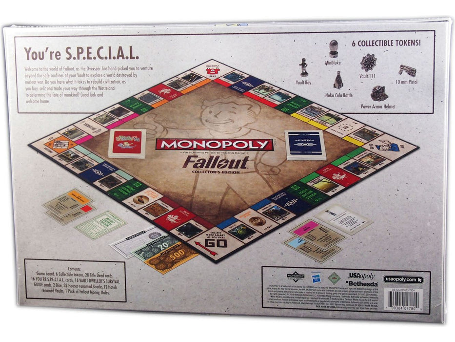 Board Games Usaopoly - Monopoly - Fallout Collectors Edition - Cardboard Memories Inc.