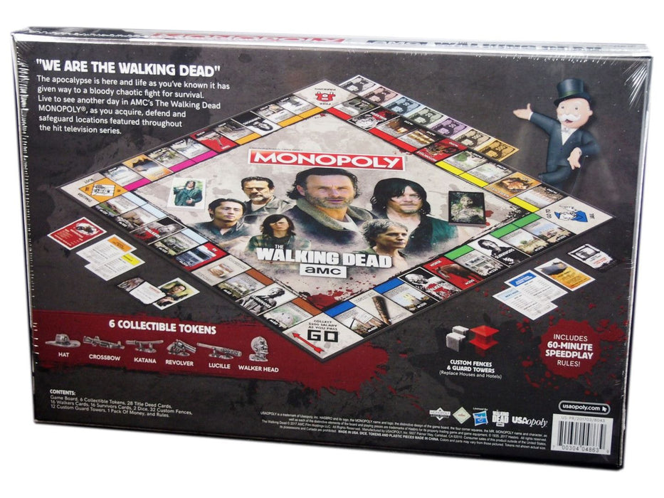 Board Games Usaopoly - Monopoly - Walking Dead AMC TV Series - Cardboard Memories Inc.