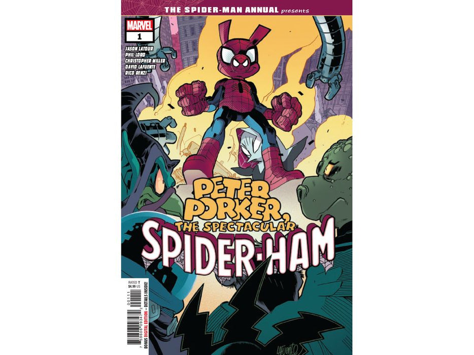 Comic Books Marvel Comics - Spider-Man Annual 001 - Peter Porker the Spectacular Spider-Ham (Cond. VF-) 3898 - Cardboard Memories Inc.