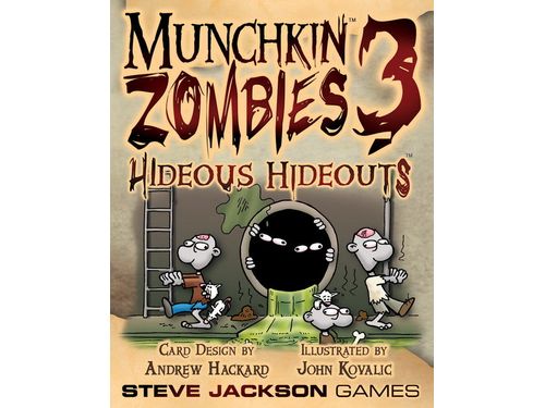 Card Games Steve Jackson Games - Munchkin Zombies 3 - Hideous Hideouts - Cardboard Memories Inc.