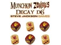 Card Games Steve Jackson Games - Munchkin Zombies - Decay D6 - Cardboard Memories Inc.