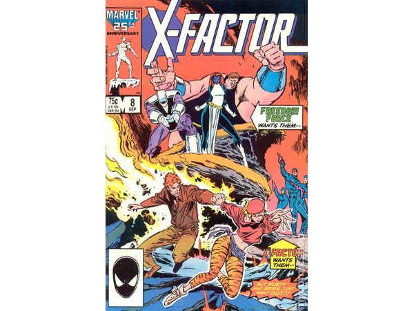 Comic Books Marvel Comics - X-Factor (1986 1st Series) 008 (Cond. FN+ DAMAGED) - 12151 - Cardboard Memories Inc.