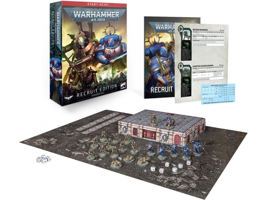 Collectible Miniature Games Games Workshop - Warhammer 40K - Recruit Edition - Starter Set - 40-04 - Cardboard Memories Inc.