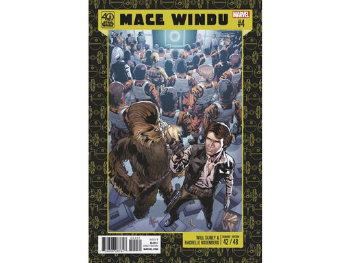 Comic Books Marvel Comics - Star Wars Mace Windu Jedi of the Republic 004 - 40th Anniversary Cover - 3560 - Cardboard Memories Inc.