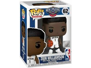 Action Figures and Toys POP! - Sports - NBA - New Orleans Pelicans - Zion Williamson - White Uniform - Cardboard Memories Inc.