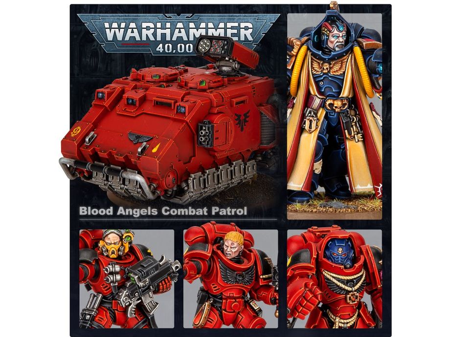 Collectible Miniature Games Games Workshop - Warhammer 40K - Blood Angels - Combat Patrol - 41-25 - Cardboard Memories Inc.