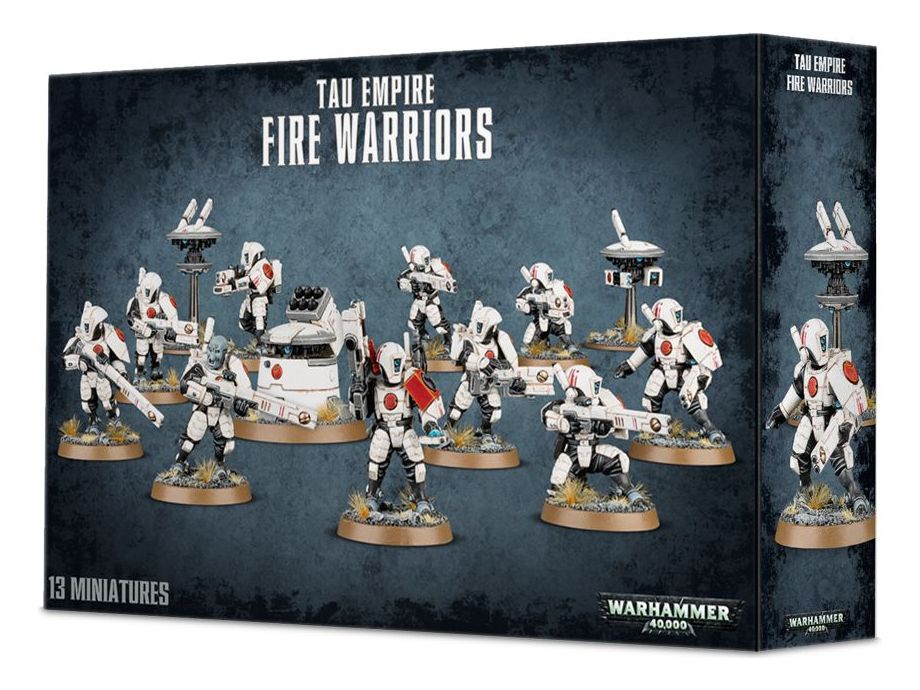 Collectible Miniature Games Games Workshop - Warhammer 40K - Tau Empire Fire Warriors - 56-06 - OLD BOX DISCONTINUED - Cardboard Memories Inc.