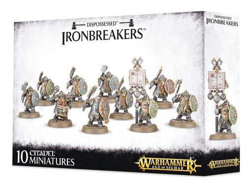 Collectible Miniature Games Games Workshop - Warhammer Age of Sigmar - Dispossessed - Ironbreakers - 84-10 - Cardboard Memories Inc.