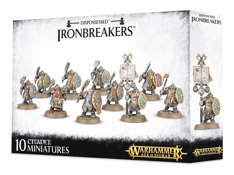 Collectible Miniature Games Games Workshop - Warhammer Age of Sigmar - Dispossessed - Ironbreakers - 84-10 - Cardboard Memories Inc.