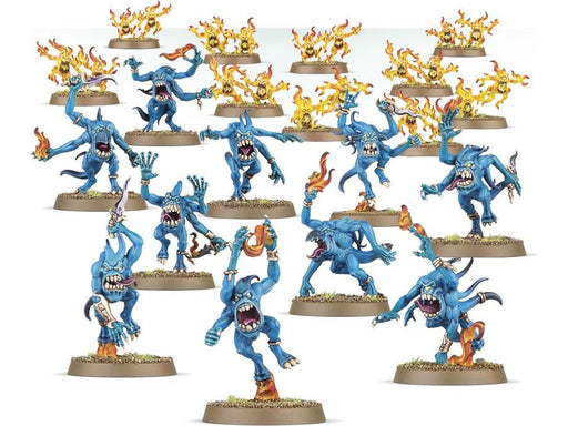 Collectible Miniature Games Games Workshop - Warhammer Age of Sigmar - Daemons of Tzeentch - Blue Horrors/Horrors of Tzeentch - 97-30 - Cardboard Memories Inc.